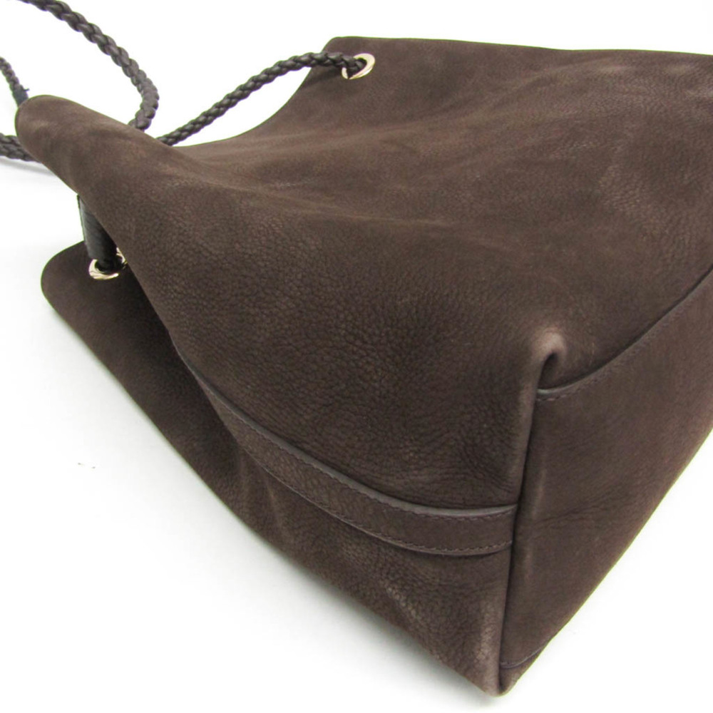 GUCCI Authentic Brown Leather Tote Bag - Picture 5 of 15